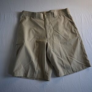 Grand Slam 34x10.5" Khaki Zip Pocket Cargo Peformance‎ Golf Mens Shorts